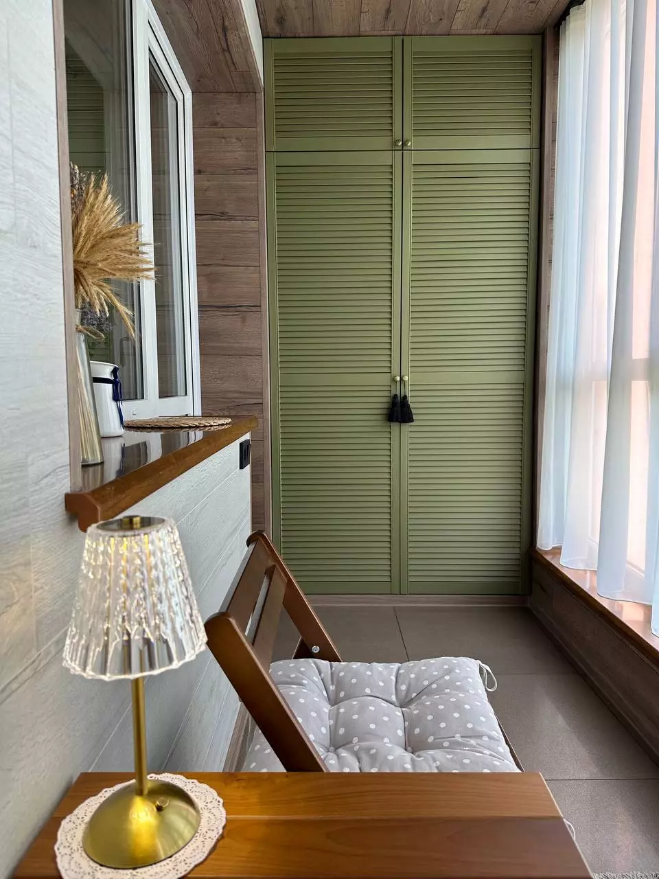 Готовый утеплённый балкон